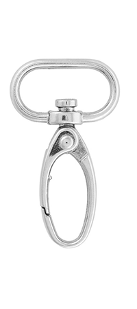 Mosquetón óvalo metálico