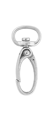 Mosquetón óvalo metálico